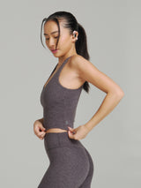 Thumbnail 5 of Dream Heathered Legging - Heather Charcoal, 5 of 6