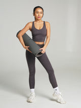 Thumbnail 2 of Dream Heathered Legging - Heather Charcoal, 2 of 6