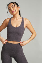 Thumbnail 2 of Dream Heather V Neck Tank - Heather Charcoal, 2 of 10
