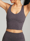 Dream Heather V Neck Tank - Heather Charcoal