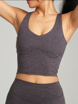 Thumbnail 1 of Dream Heather V Neck Tank - Heather Charcoal, 1 of 10