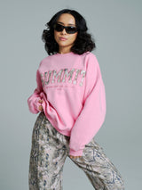 Thumbnail 6 of Plush Fleece Crew Pullover - Plastic Pink, 6 of 7