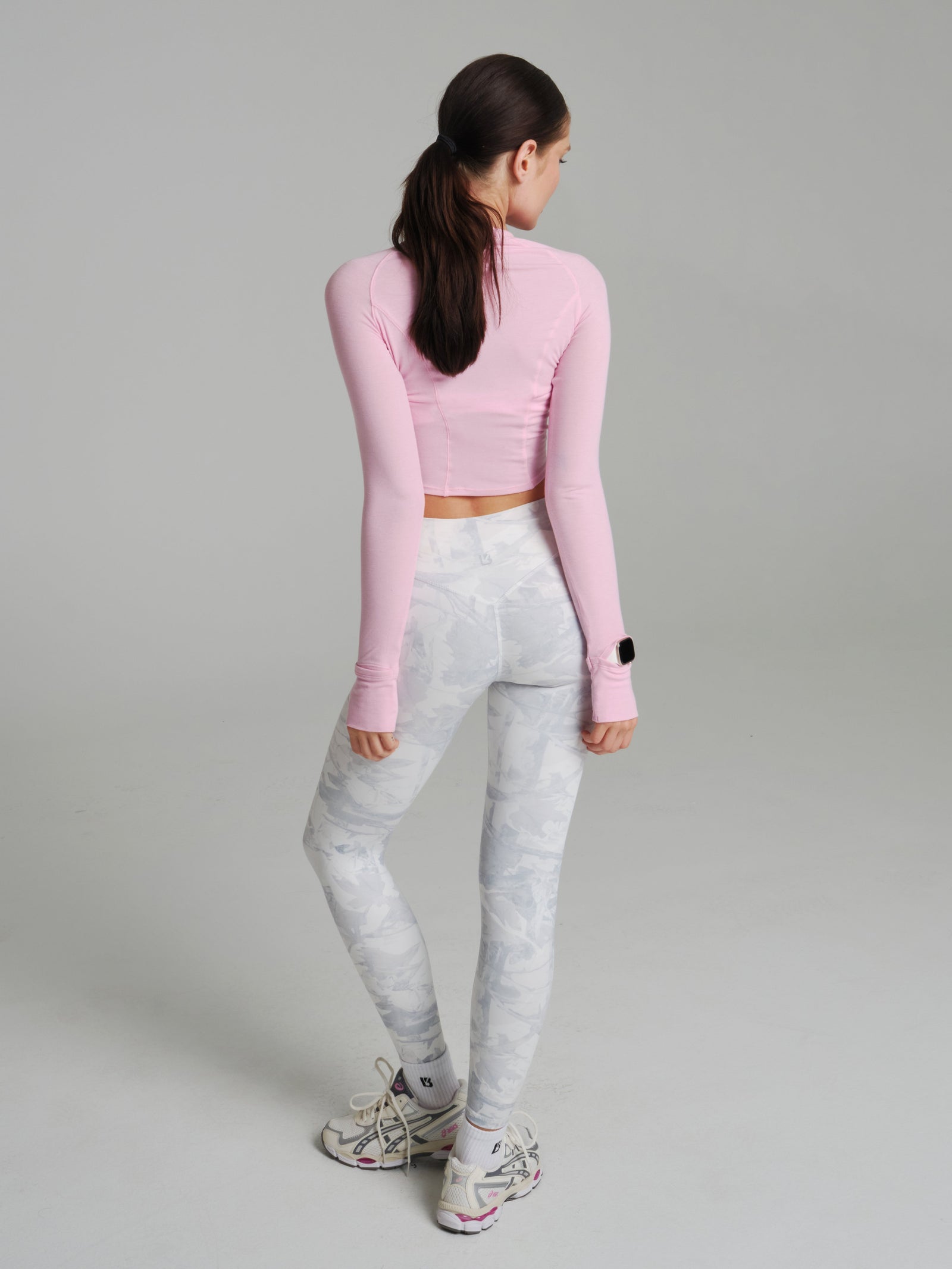 Base Layer Long Sleeve Waist Top - Plastic Pink