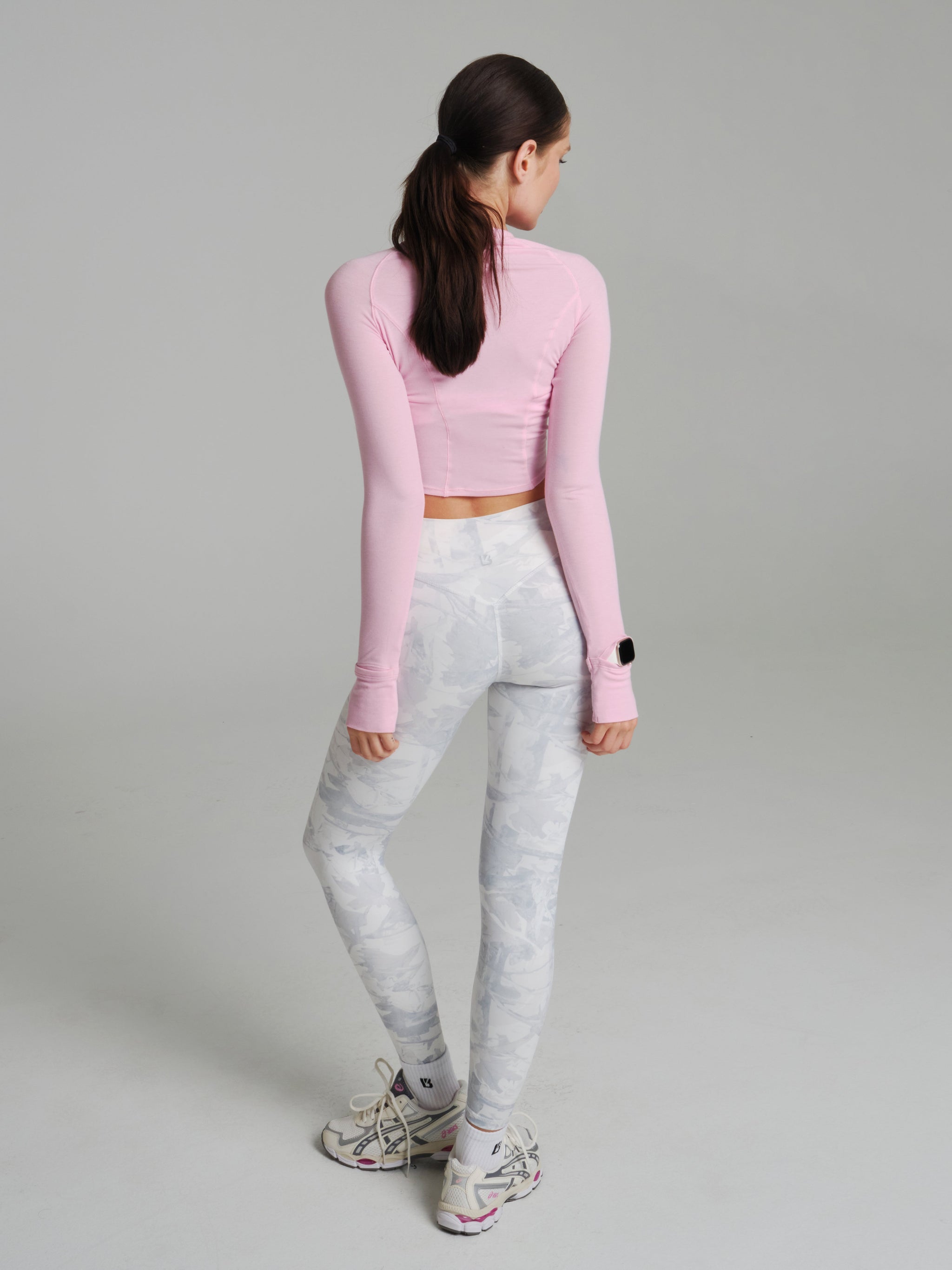 Base Layer Long Sleeve Waist Top - Plastic Pink