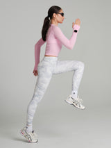 Thumbnail 4 of Base Layer Long Sleeve Waist Top - Plastic Pink, 4 of 8