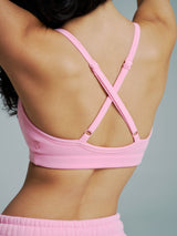 Thumbnail 2 of Plush Fleece Bralette - Plastic Pink, 2 of 5