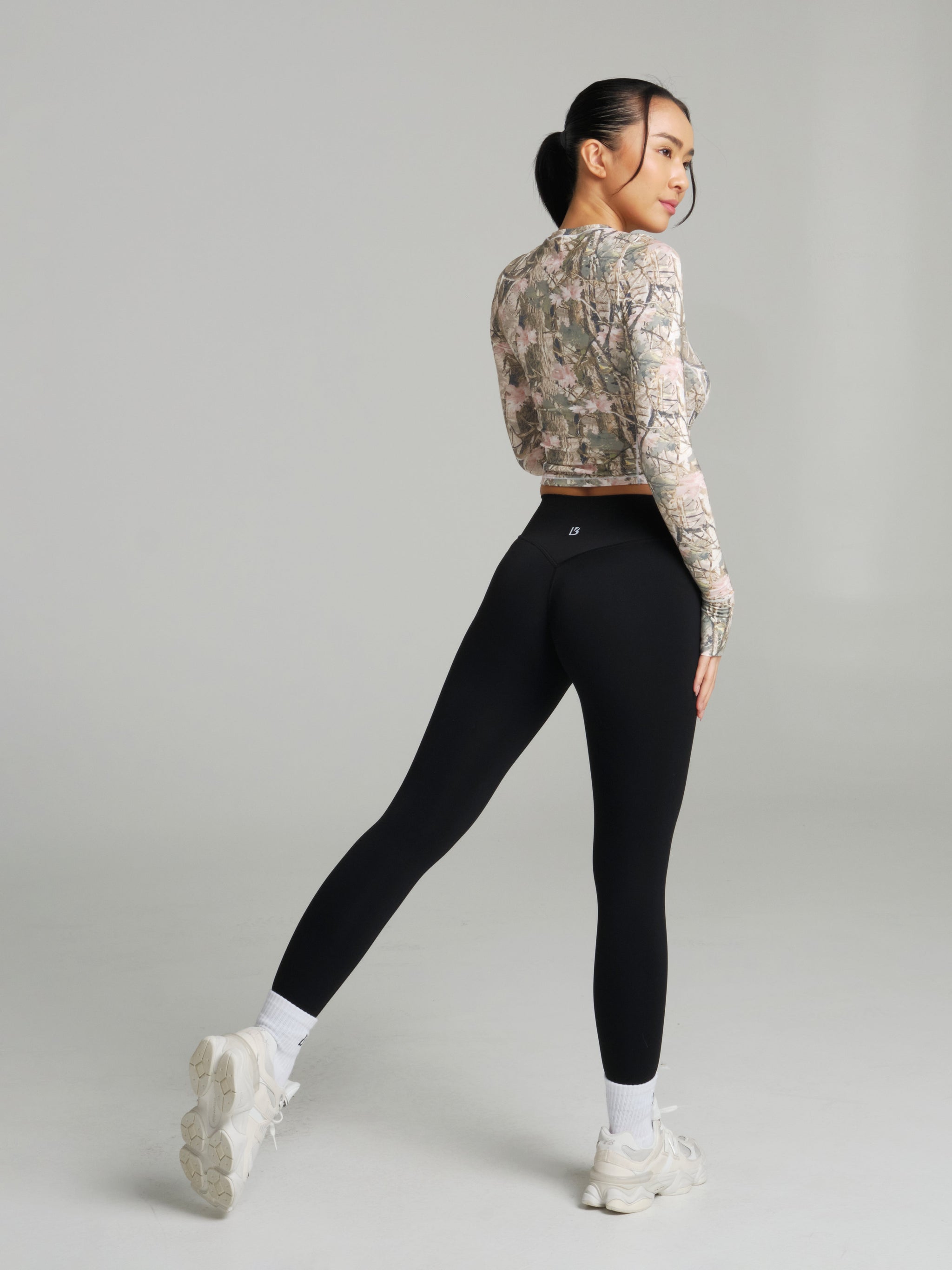 Halo Long Sleeve Baby Tee - Pink Camo