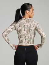 Thumbnail 5 of Halo Long Sleeve Baby Tee - Pink Camo, 5 of 9