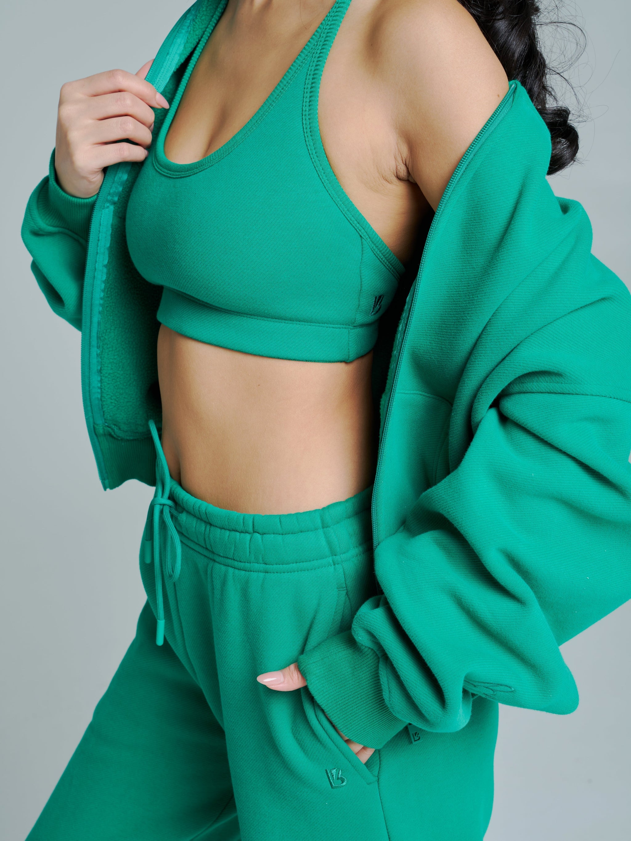 Plush Fleece Zip Hoodie - Lucky Charm