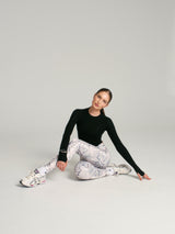 Thumbnail 3 of Base Layer Long Sleeve Waist Top - Onyx Black, 3 of 7