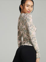 Thumbnail 2 of Halo Long Sleeve Hip Tee - Pink Camo, 2 of 4