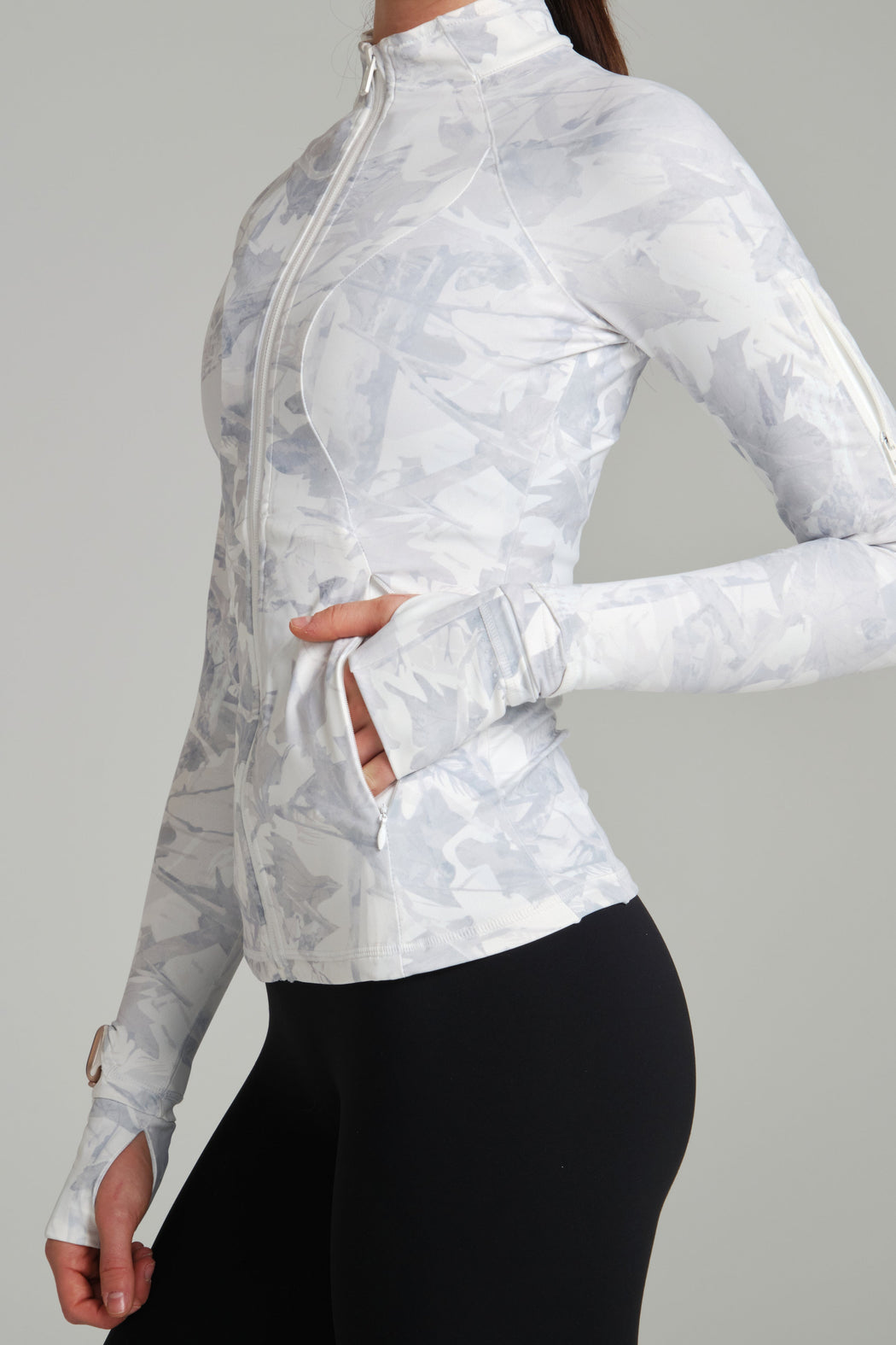 Colorado Fleece Zip Jacket - Snow Camo