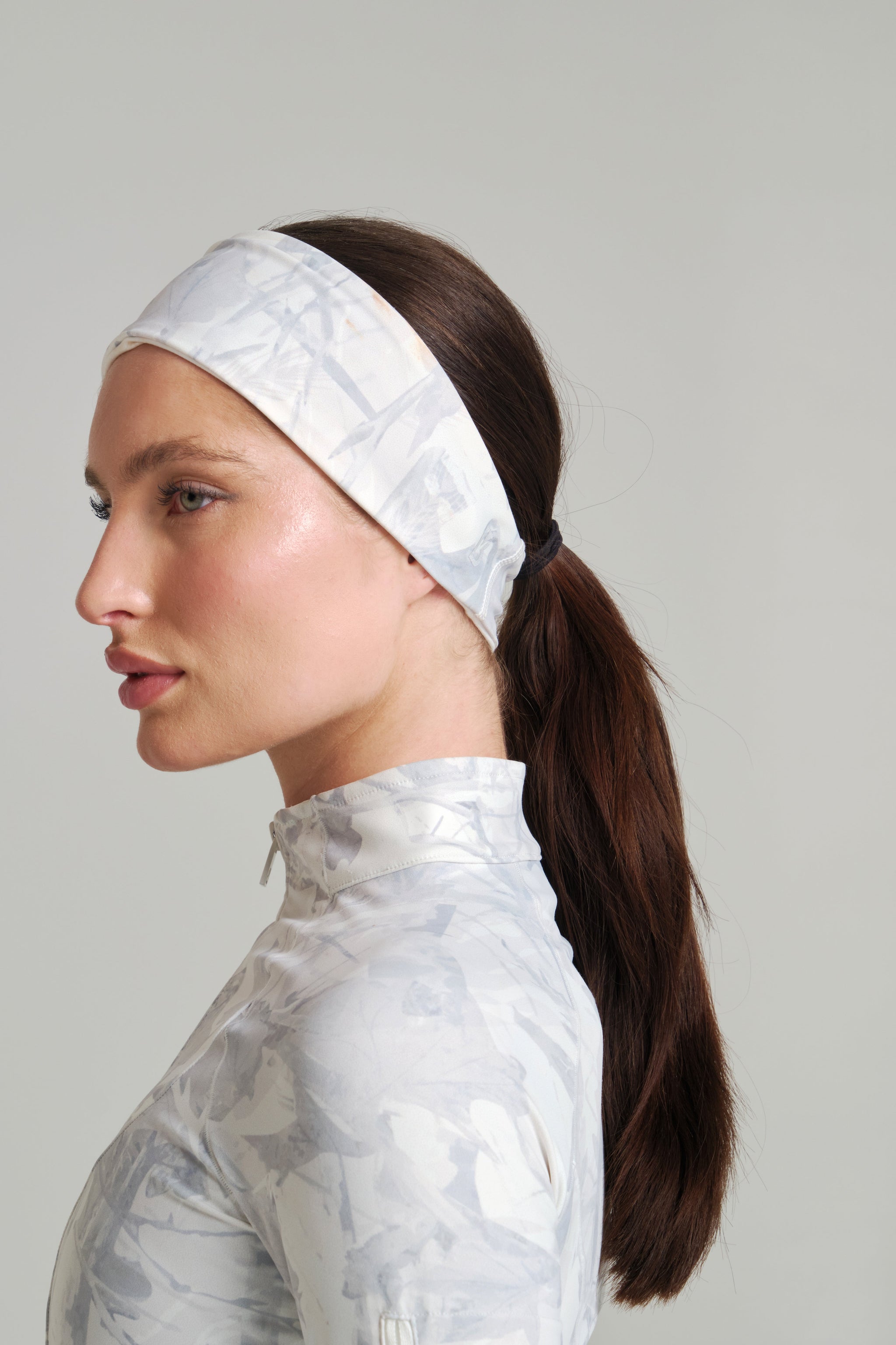 Colorado Fleece Headband - Snow Camo