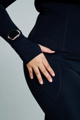 Thumbnail 2 of Colorado Fleece Bodysuit - Onyx Black, 2 of 5