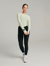 Thumbnail 4 of Base Layer Long Sleeve Waist Top - Honeydew, 4 of 4