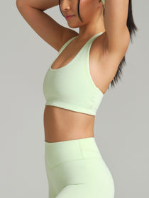 Colorado Fleece Sports Bra - Honeydew