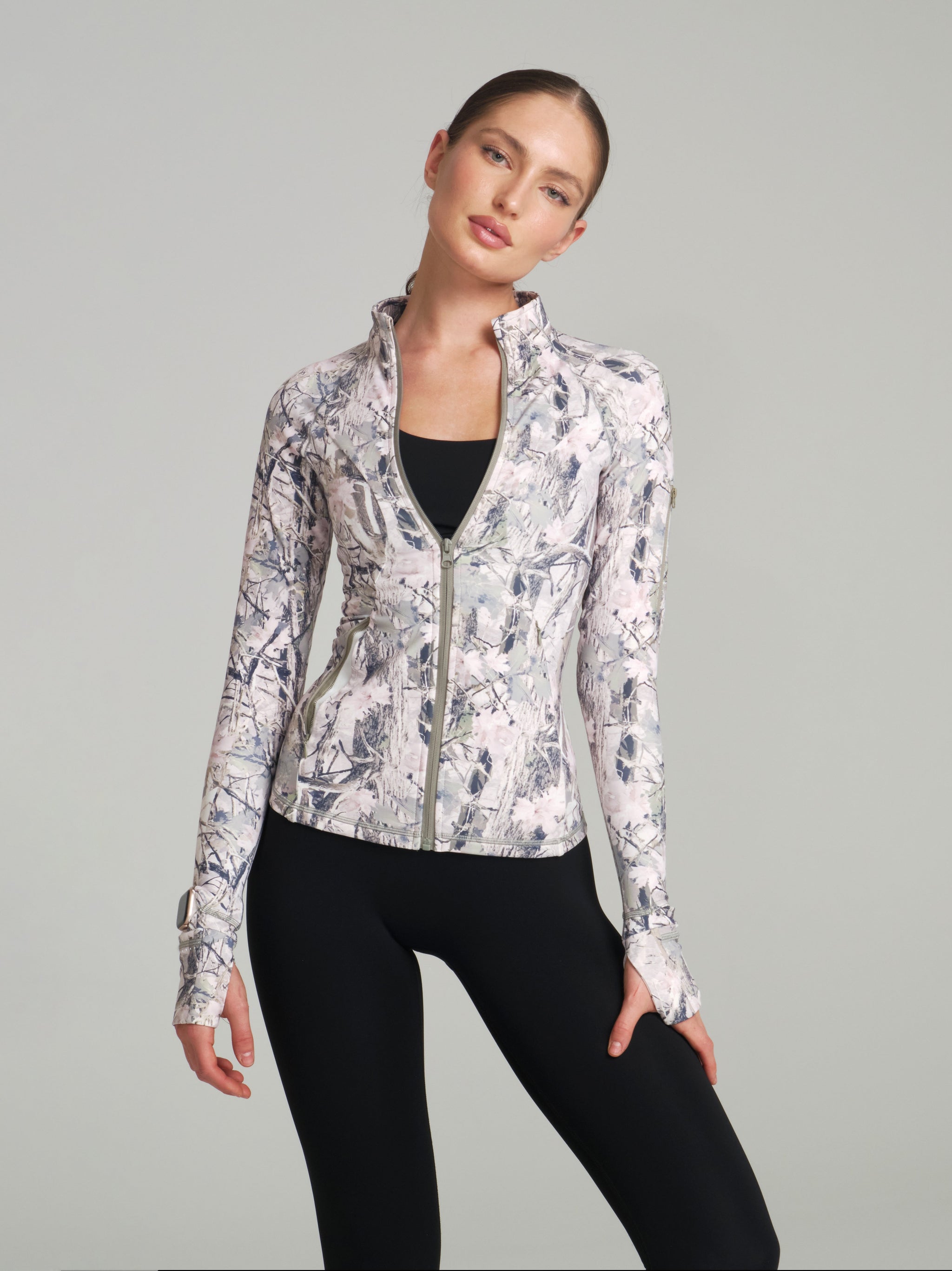 Colorado Fleece Zip Jacket - Pink Camo