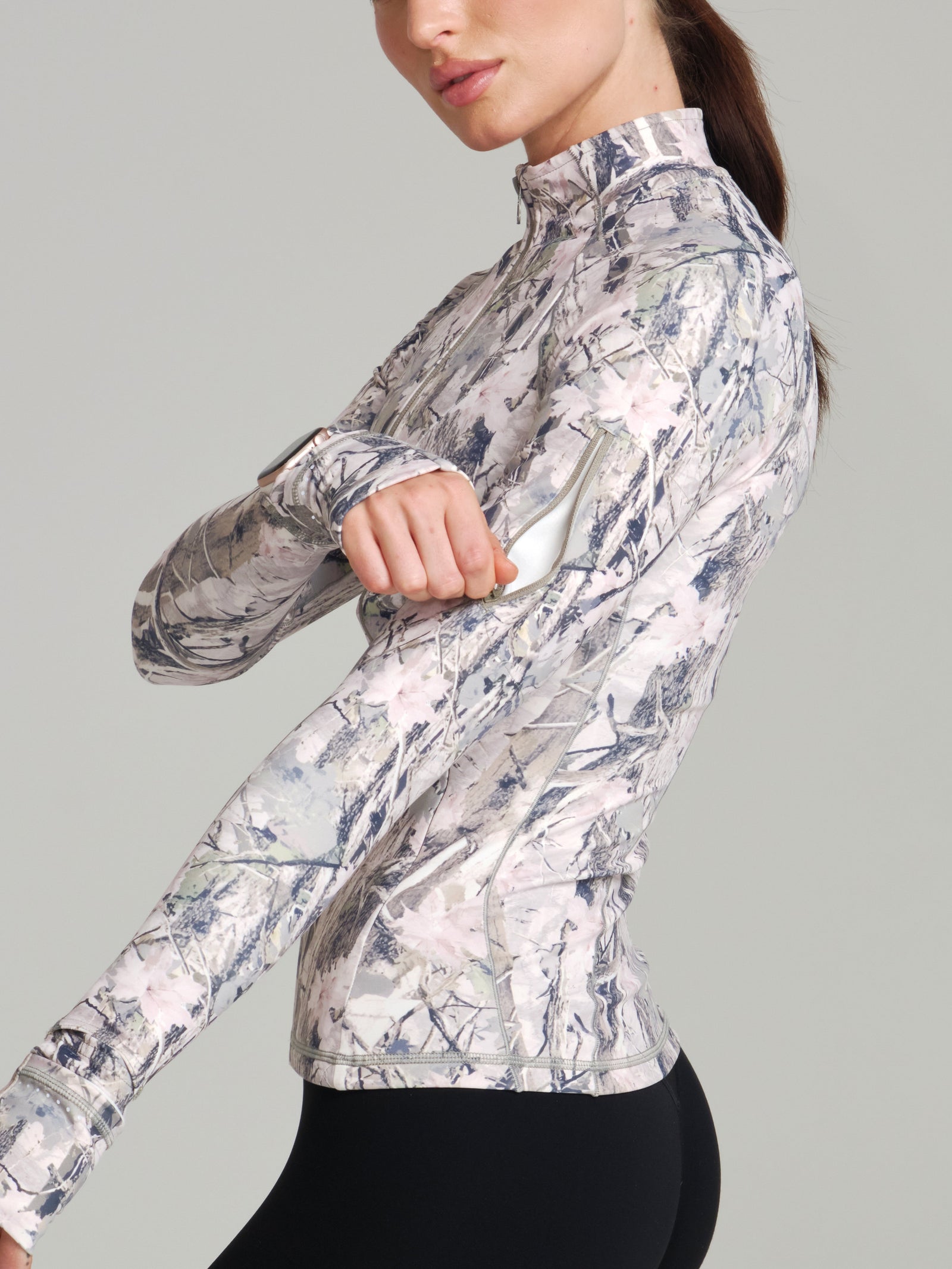 Colorado Fleece Zip Jacket - Pink Camo