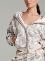 Thumbnail 1 of Plush Fleece Zip Hoodie - Snow Camo, 1 of 5