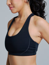 Thumbnail 1 of Colorado Fleece Sports Bra - Onyx Black, 1 of 4