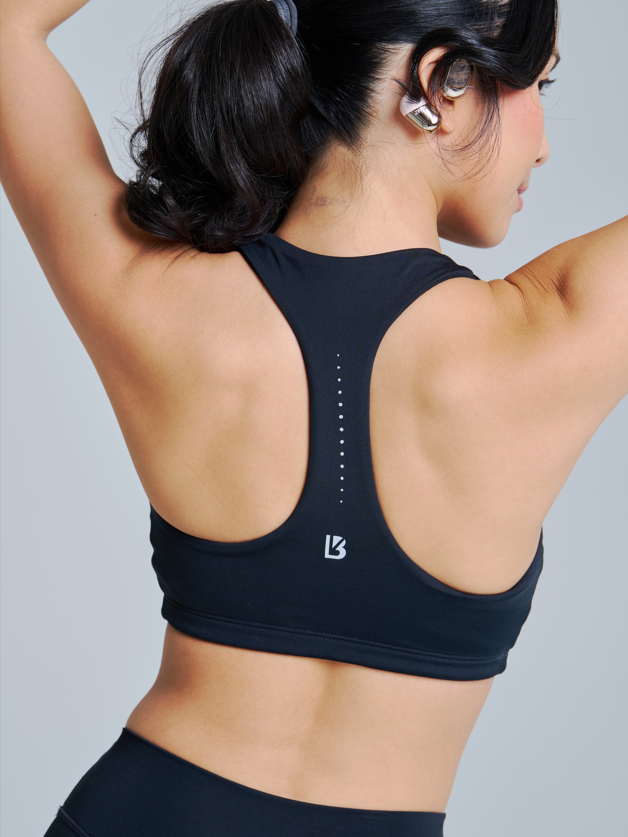 Colorado Fleece Sports Bra - Onyx Black