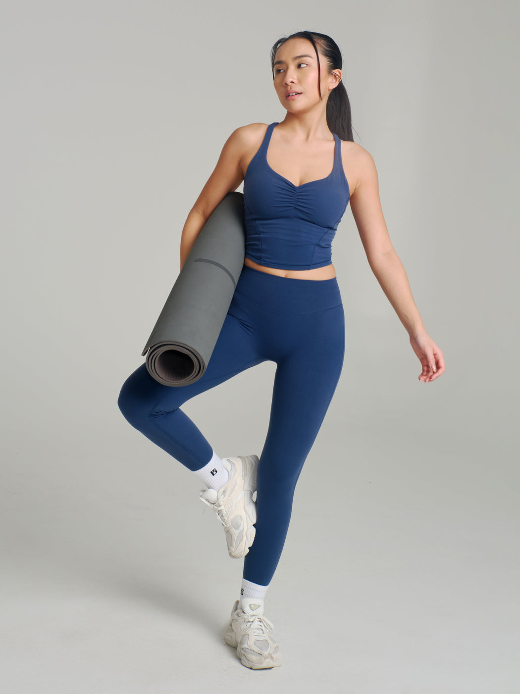 Poshknit Aggressive Scrunch Legging - Baked Blue