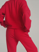 Thumbnail 2 of Threads Crew Pullover - Lipstick Red, 2 of 3