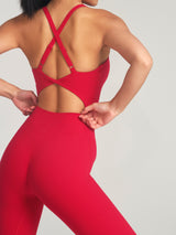Thumbnail 1 of Poshknit Scrunch Bodysuit - Lipstick Red, 1 of 4
