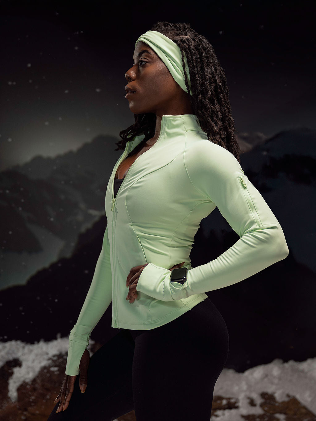 Colorado Fleece Zip Jacket - Honeydew