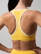 Thumbnail 2 of Sweetheart Nubre Sports Bra - Yellow and White, 2 of 6