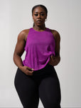 Go With The Flow Hip Tank - Grape Juice