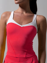 Thumbnail 2 of Served Waist Tank - Punch and White, 2 of 5