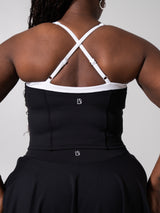 Thumbnail 3 of Served Waist Tank - Onyx Black and White, 3 of 6