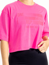 Thumbnail 2 of *PREORDER* Rep Crop Tee - Pink Crush, 2 of 5