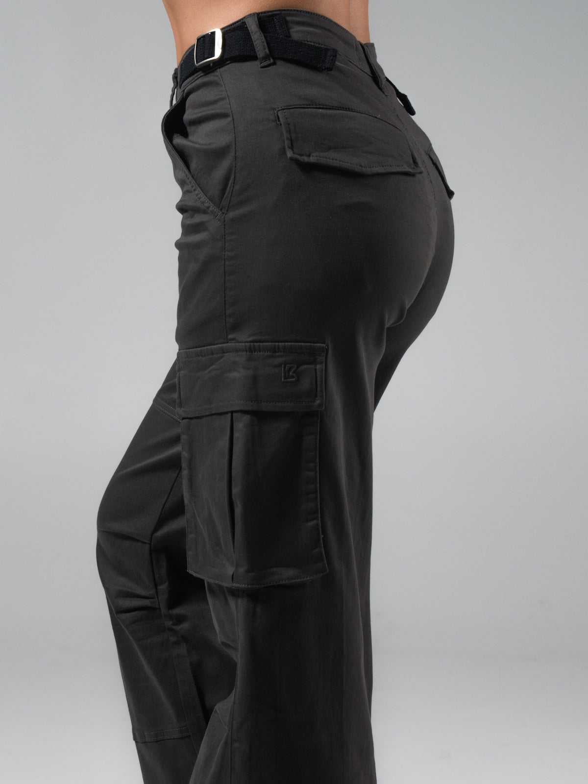 Wide Leg Cargo Pant - Vintage Black
