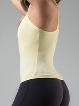 Thumbnail 4 of Brami V Neck Tank - Butter Yellow, 4 of 5