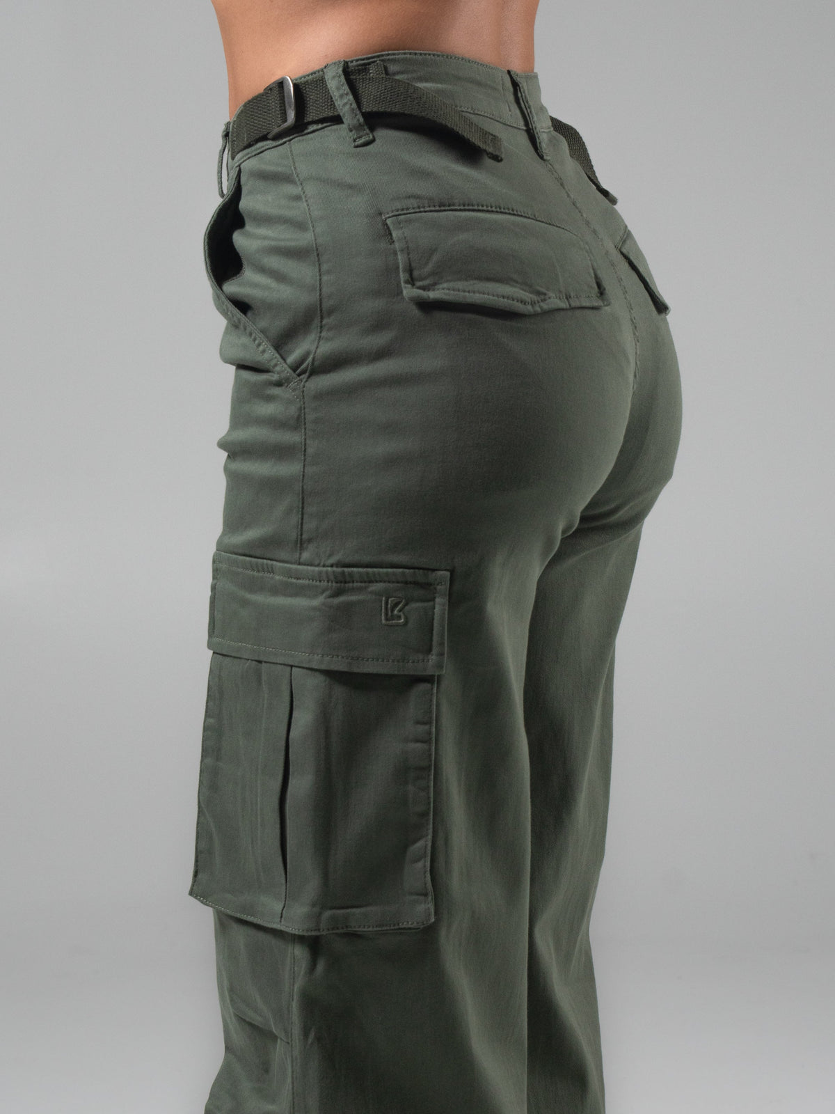 Wide Leg Cargo Pant - Timber