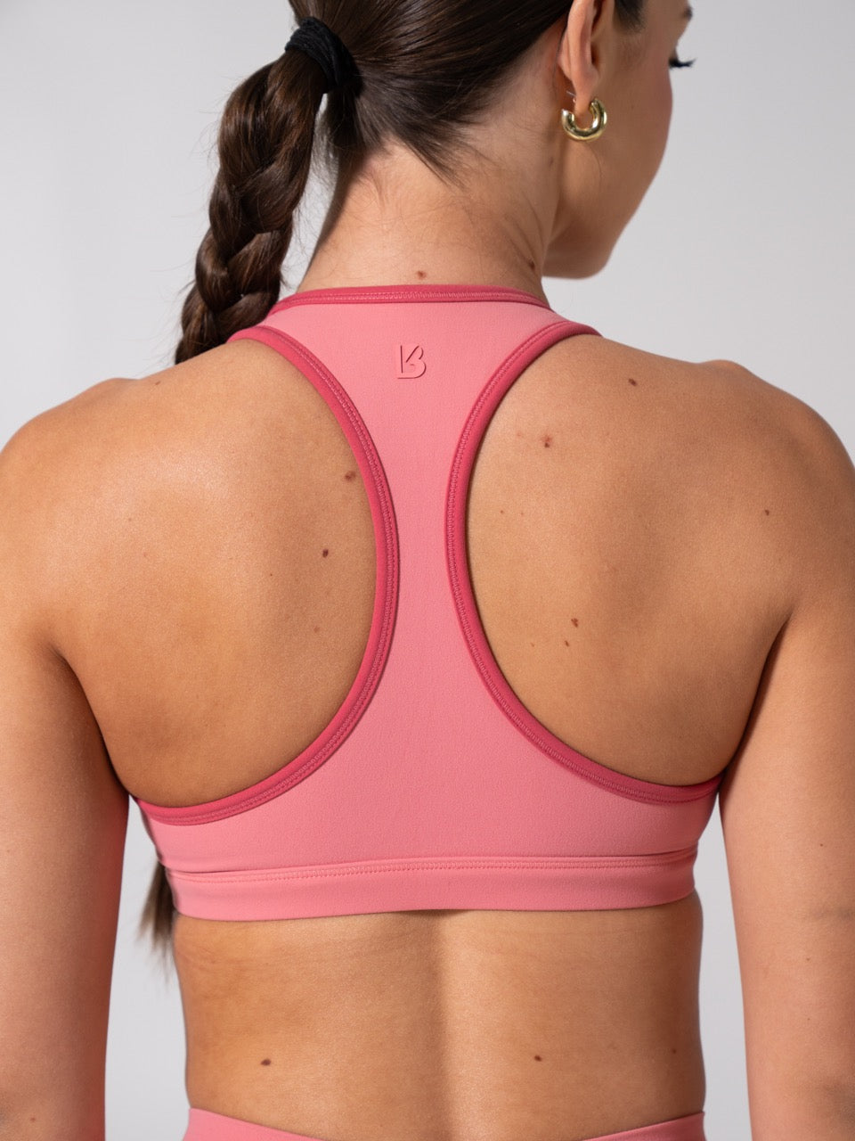 Sweetheart Nubre Sports Bra - Rose Blush and Burnt Sugar