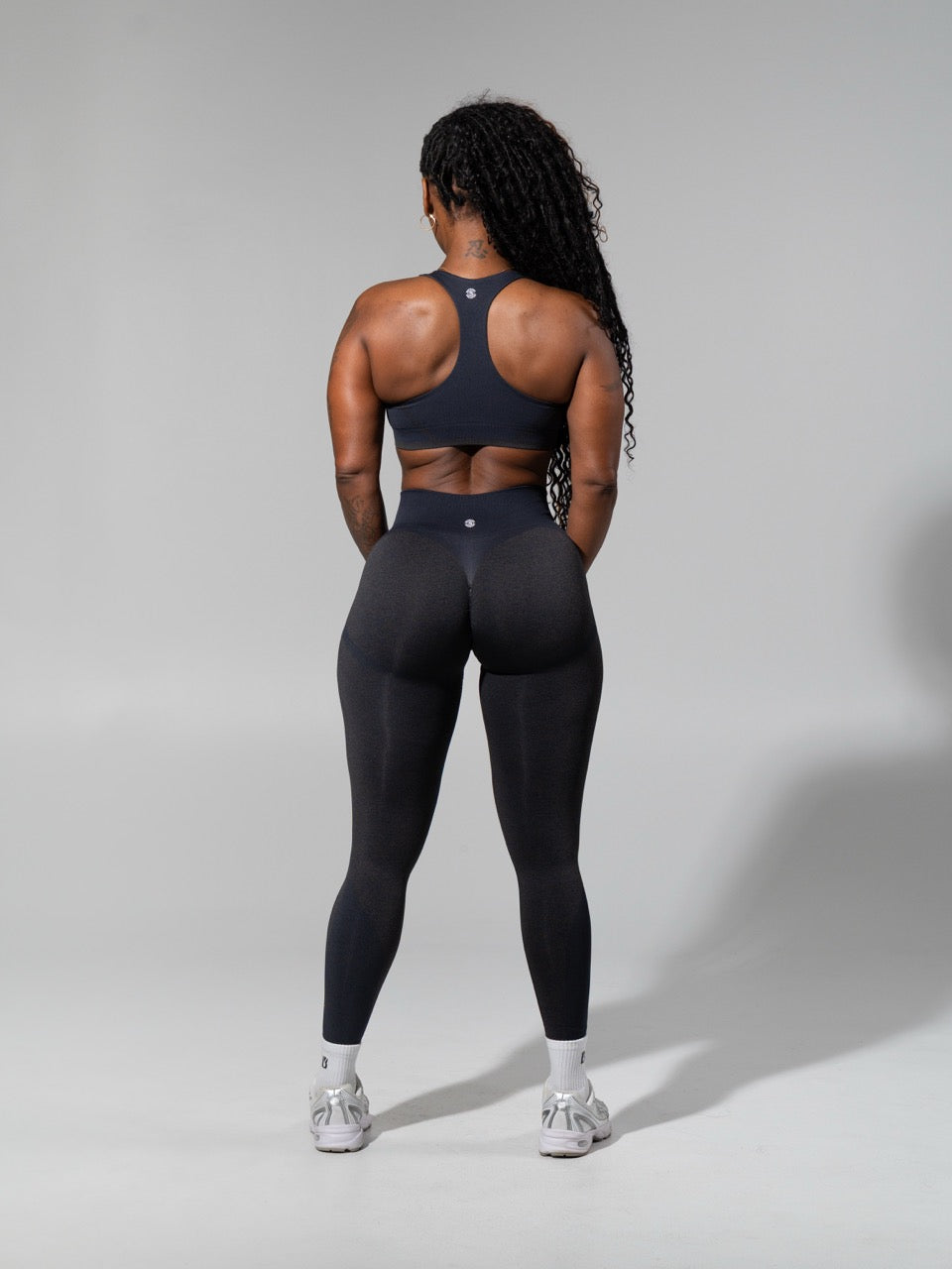 **PREORDER**Shade Seamless Legging - Heather Black and Charcoal