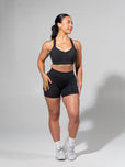 **PREORDER** Miracle Seamless Hip Rise Short 4.5" - Heather Charcoal
