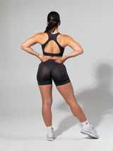 Thumbnail 4 of **PREORDER** Miracle Seamless Hip Rise Short 4.5" - Heather Charcoal, 4 of 7