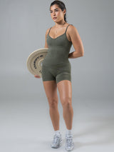 Thumbnail 2 of Sculpt Seamlesss Hip Tank - Gamma Green, 2 of 5