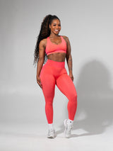 Thumbnail 2 of **PREORDER** Shade Seamless Sports Bra - Heather Tequila and Punch, 2 of 5