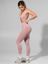 Thumbnail 3 of Miracle Seamless High Rise Legging - Heather Rose Water, 3 of 5