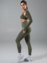 Thumbnail 5 of Snatched Seamless Legging - Gamma Green, 5 of 5