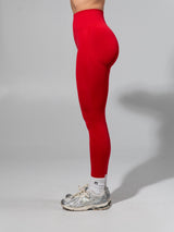 Thumbnail 5 of Miracle Seamless High Rise Legging - Heather Lipstick Red, 5 of 9