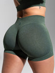 Miracle Seamless Mid Rise Short 4.5" - Heather Limon Pepino