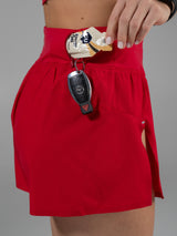 Thumbnail 9 of Momentum Short Bikini - Lipstick Red, 9 of 11