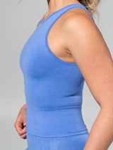 Thumbnail 5 of **PREORDER** Shape Seamless Hip Tank - Heather Azul, 5 of 9