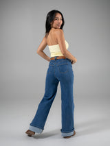 Thumbnail 5 of Cheeky Straight Leg High Rise Jeans - Medium Wash, 5 of 5